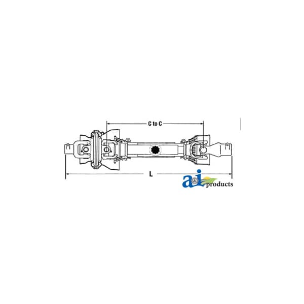 Complete 80 CV Driveline, 540 RPM 0 x0 x0